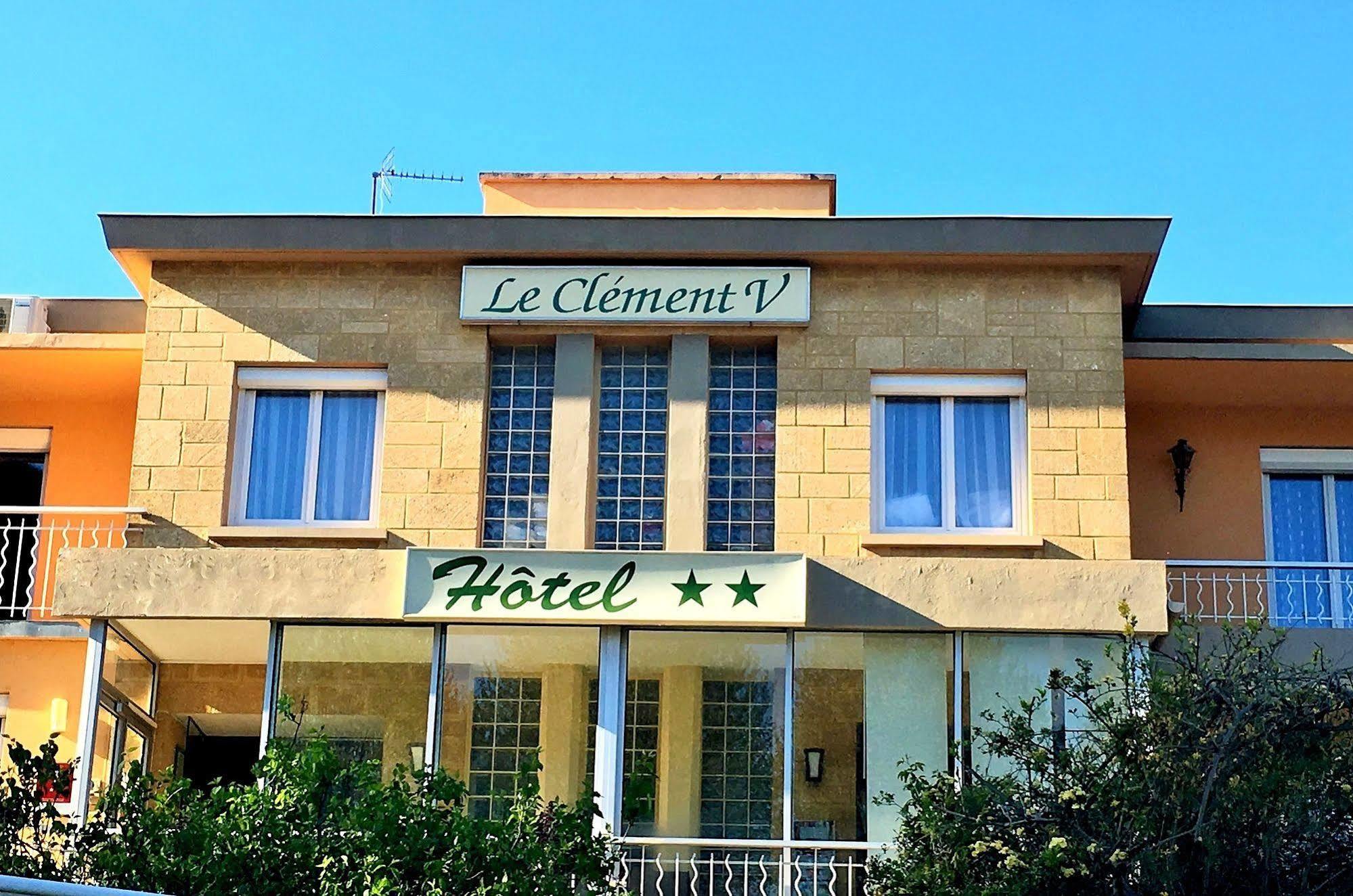 Logis Hotel Le Clement V Roquemaure (Gard) Exterior foto