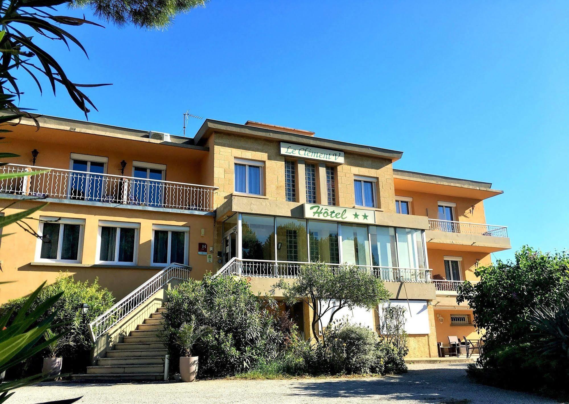 Logis Hotel Le Clement V Roquemaure (Gard) Exterior foto